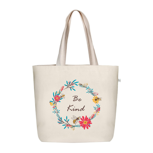 Stylish & Eco-Friendly Large Zipper Tote Bags for Women – 100% Cotton, Spacious & Sustainable