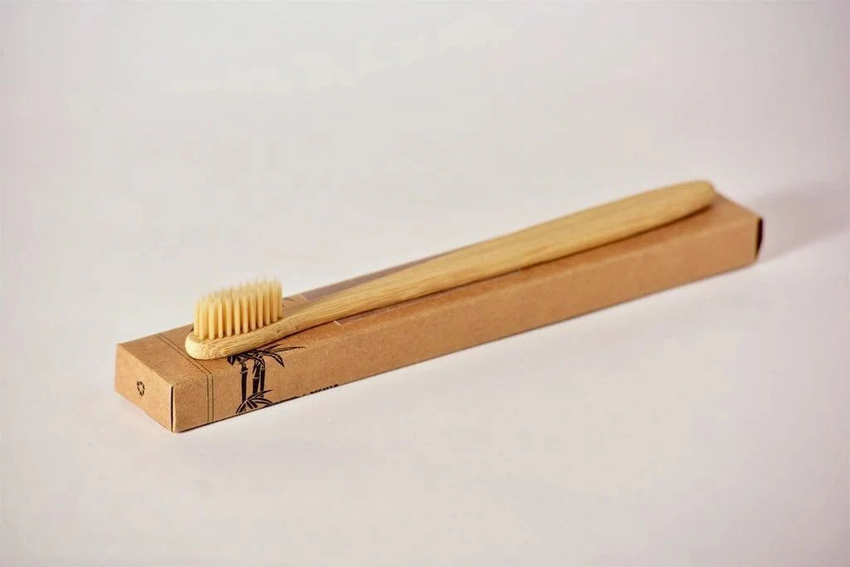 Eco-Friendly Bamboo Toothbrush - Soft Bristles, Biodegradable & Low-Carbon Design