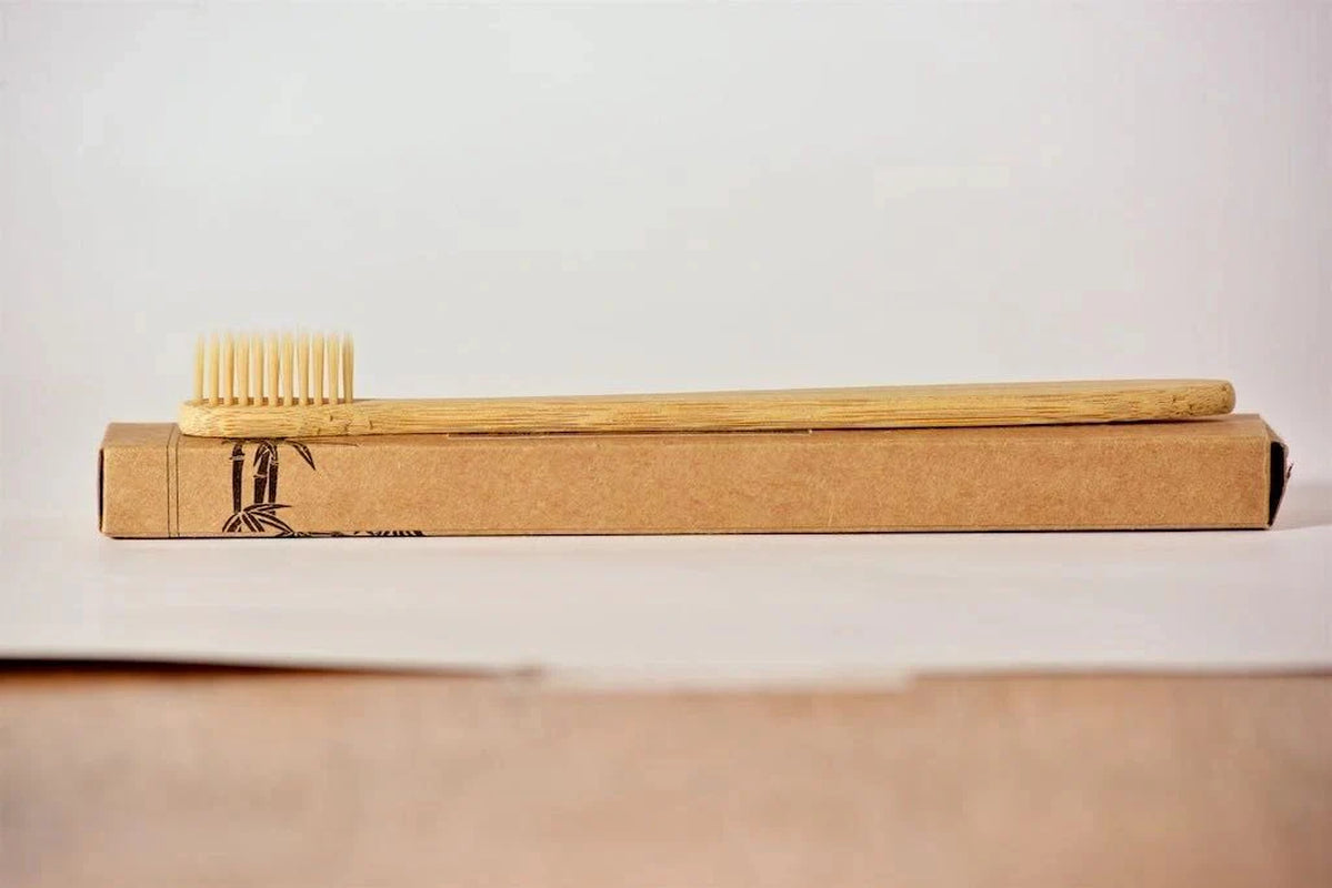 Eco-Friendly Bamboo Toothbrush - Soft Bristles, Biodegradable & Low-Carbon Design