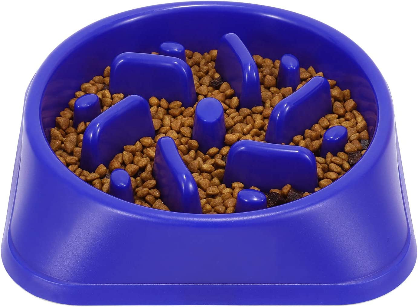 Slow Feeder Dog Bowl - Anti-Gulping Puzzle Dish for Healthy Eating | Small & Large Sizes | Non-Toxic, Durable