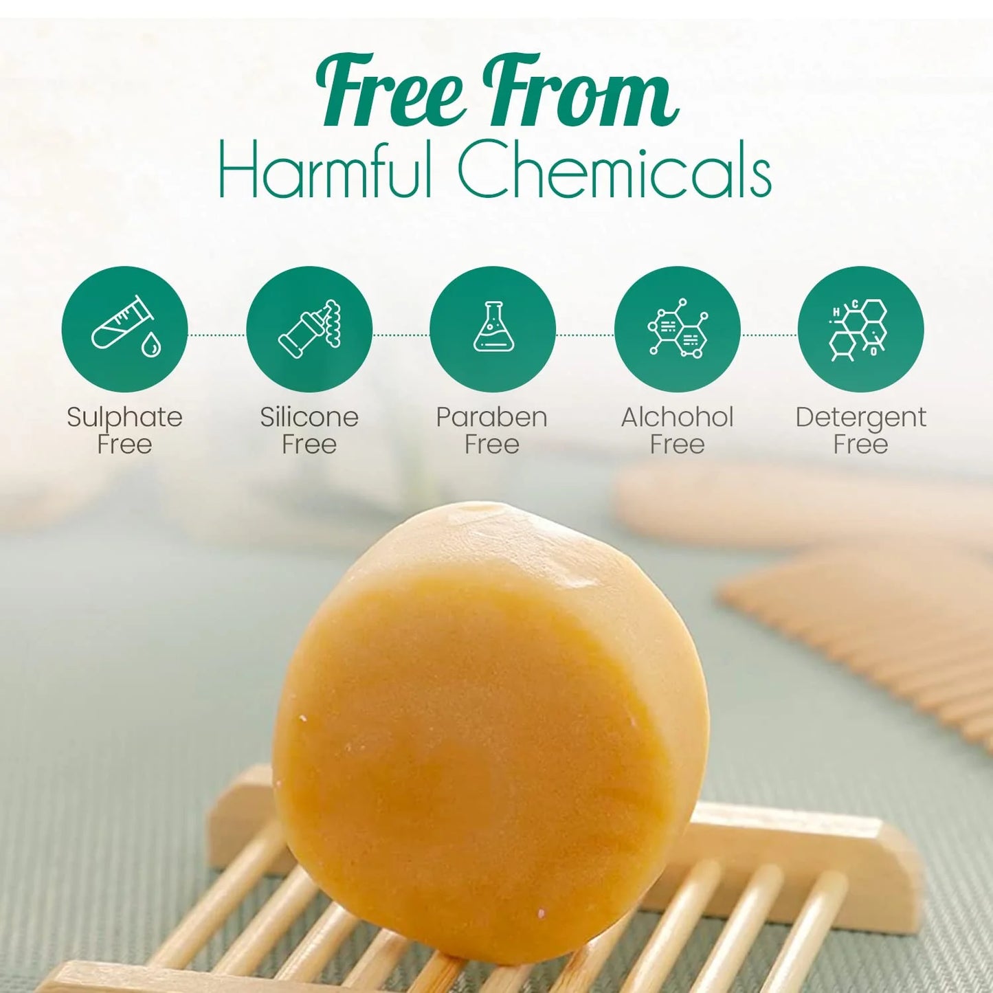 All-Natural Zero-Waste Shampoo & Conditioner Bar – Eco-Friendly, Paraben-Free, Nourishing for All Hair Types | Lasts Up to 40 Washes