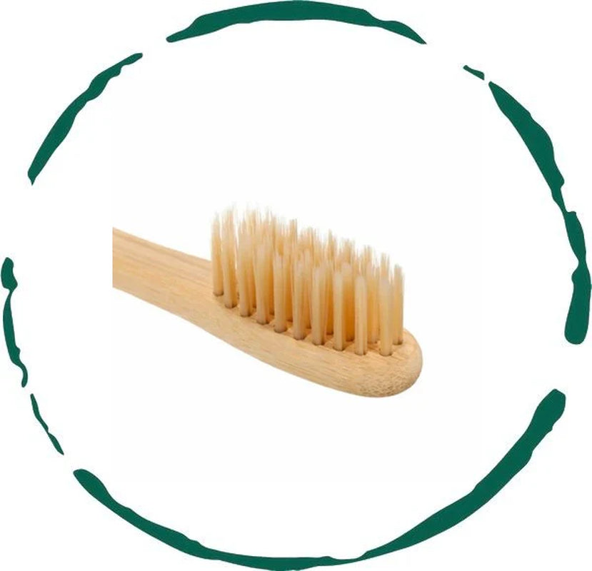 Eco-Friendly Bamboo Toothbrush - Soft Bristles, Biodegradable & Low-Carbon Design