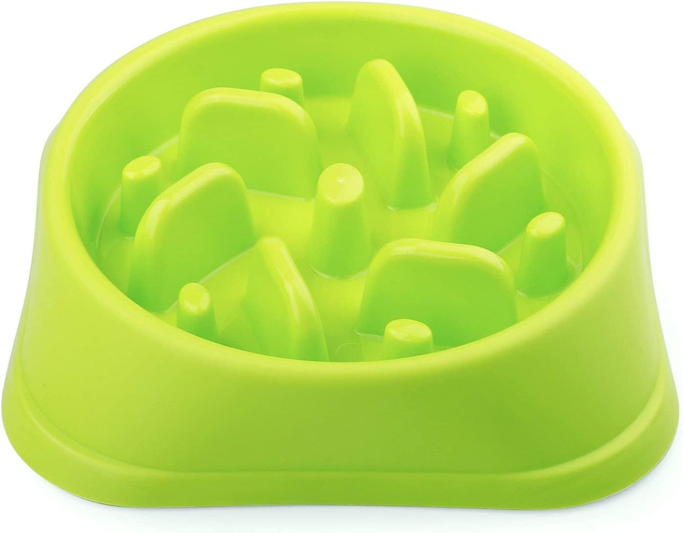 Slow Feeder Dog Bowl - Anti-Gulping Puzzle Dish for Healthy Eating | Small & Large Sizes | Non-Toxic, Durable