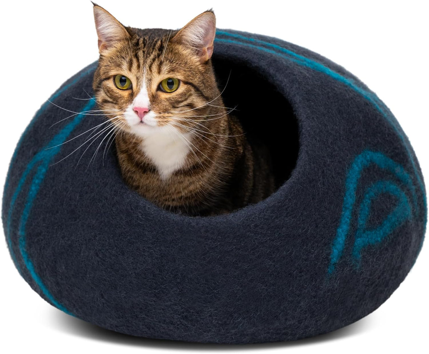 Eco-Friendly Cat Cave: Handcrafted Merino Wool Hideaway – Cozy, Stylish, and Perfect for Every Cat!