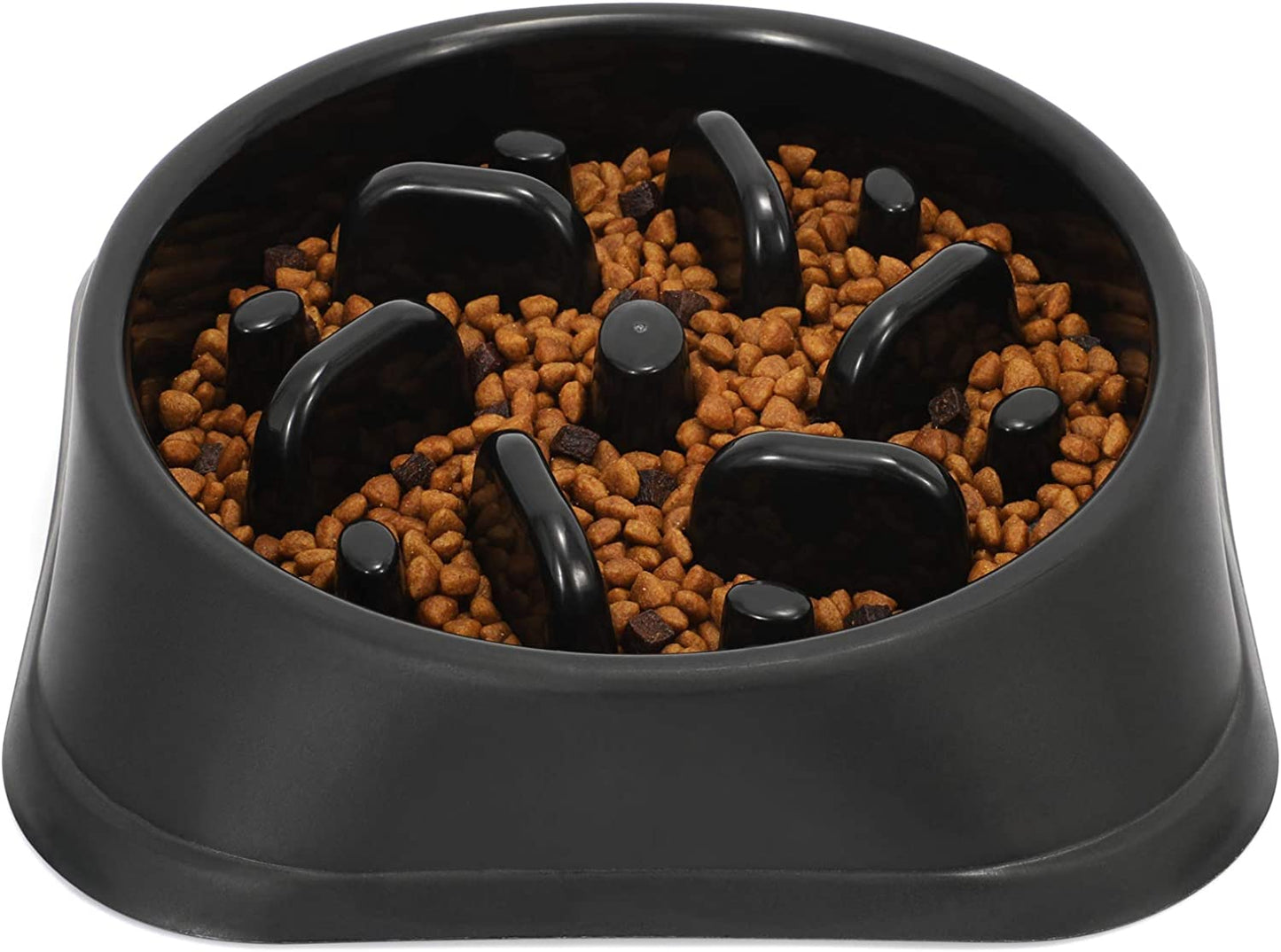 Slow Feeder Dog Bowl - Anti-Gulping Puzzle Dish for Healthy Eating | Small & Large Sizes | Non-Toxic, Durable