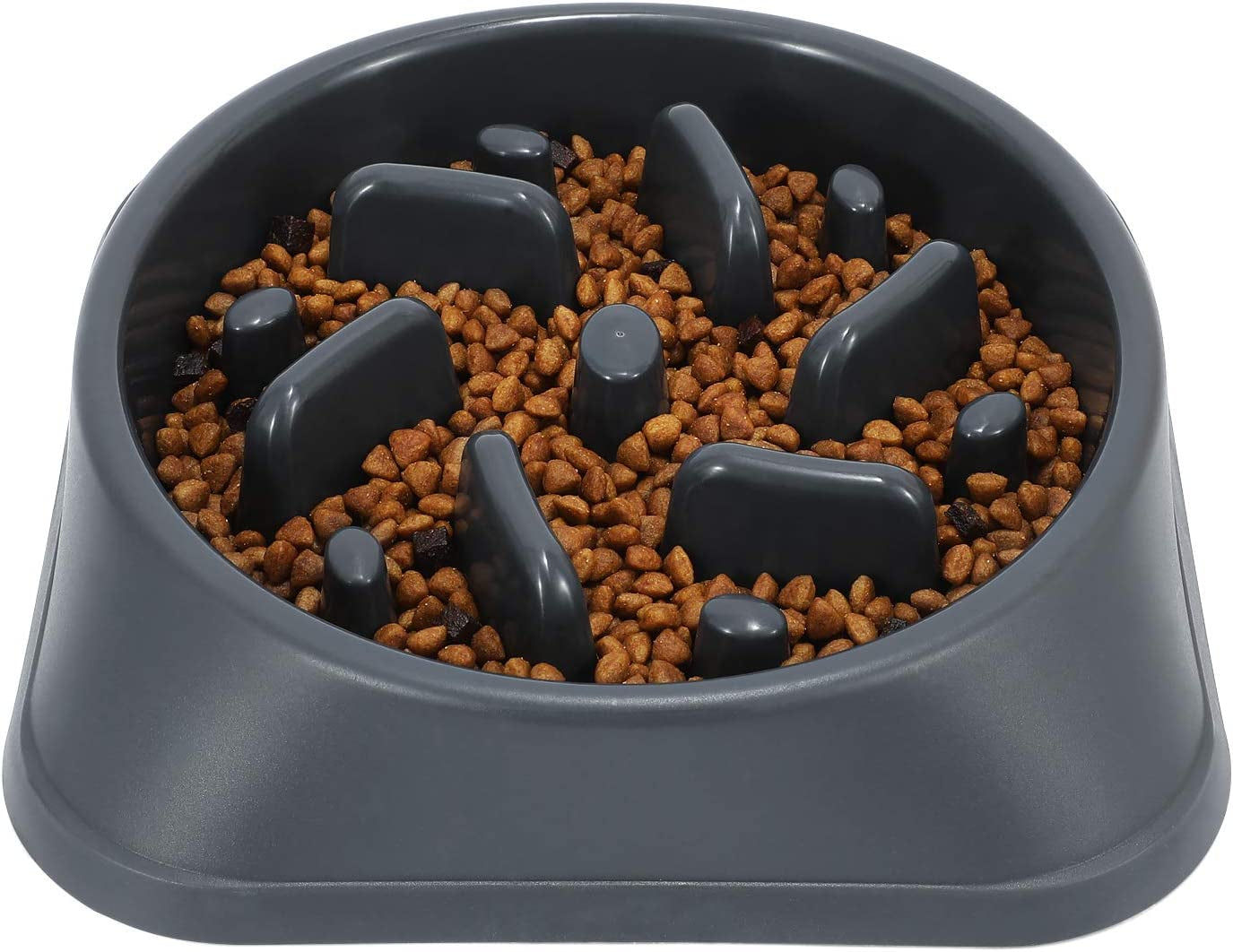 Slow Feeder Dog Bowl - Anti-Gulping Puzzle Dish for Healthy Eating | Small & Large Sizes | Non-Toxic, Durable